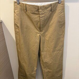 Zara Cuffed Khaki Trousers